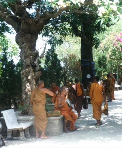 Monks travelling